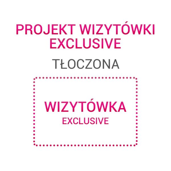 Projekt wizytówki – Exclusive tłoczona