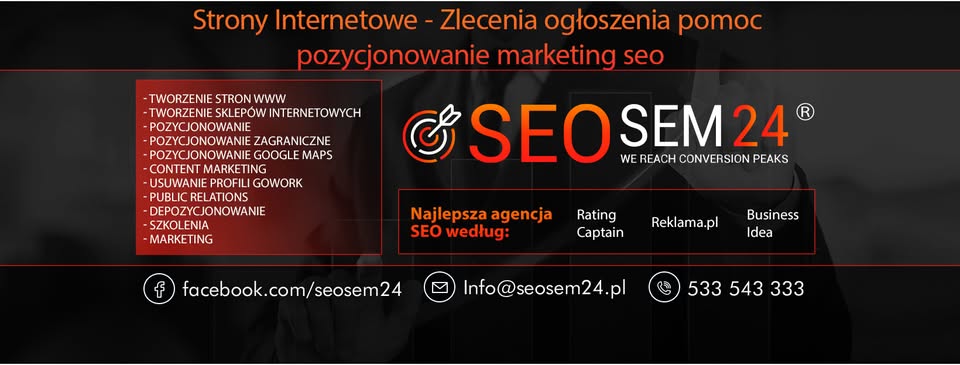 Strony Internetowe - Zlecenia ogłoszenia pomoc pozycjonowanie marketing seo