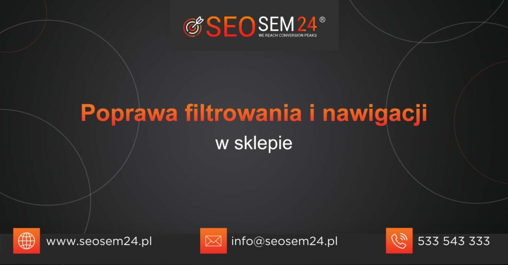 Poprawa filtrowania i nawigacji w sklepie