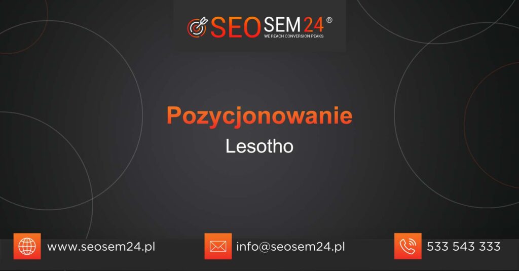 Pozycjonowanie Lesotho