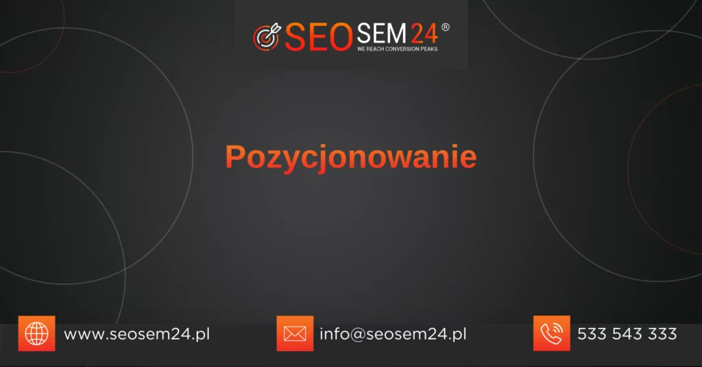 Pozycjonowanie