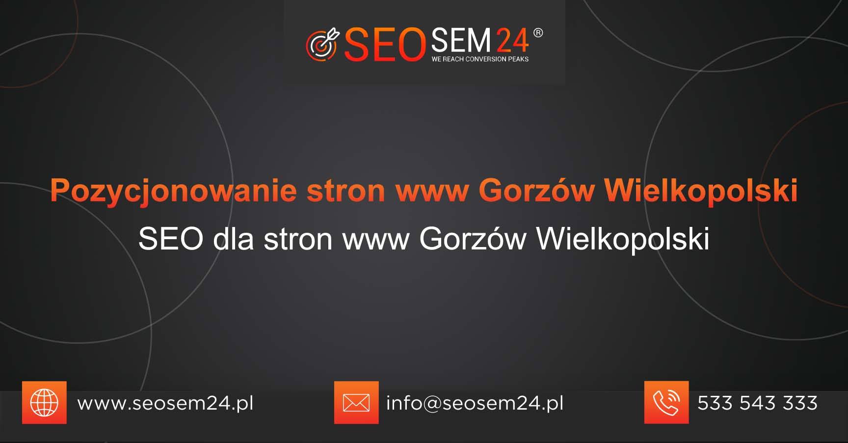 Pozycjonowanie stron www Gorzów Wielkopolski