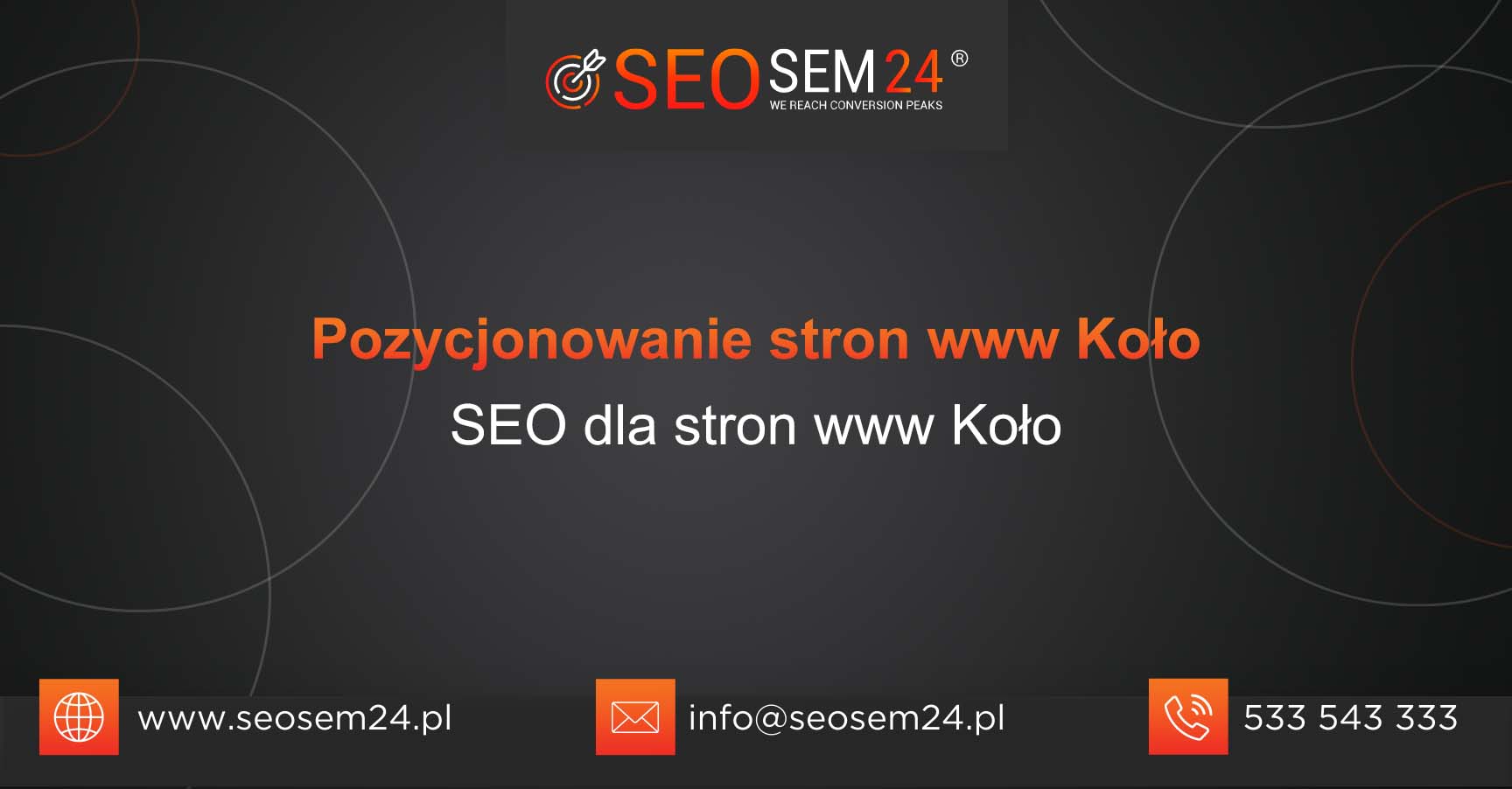 Pozycjonowanie stron www Koło