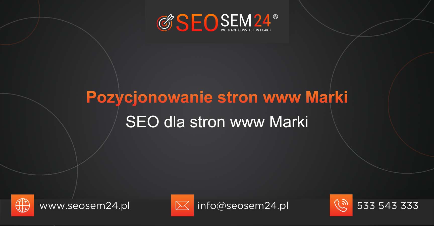 Pozycjonowanie stron www Marki
