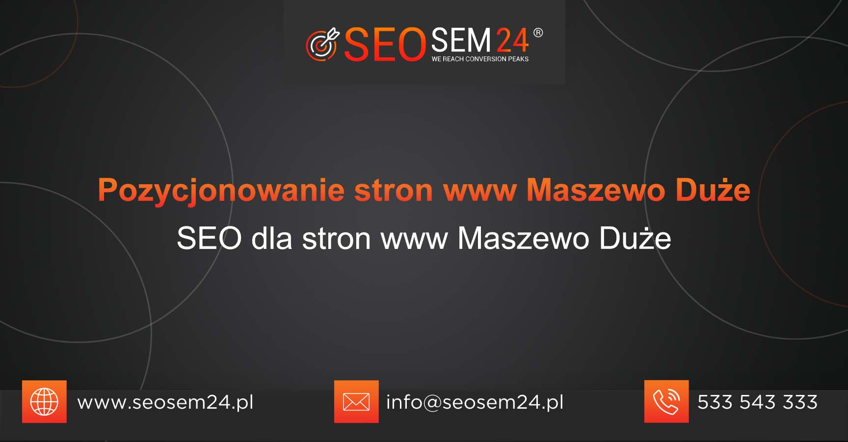 Pozycjonowanie stron www Maszewo Duże