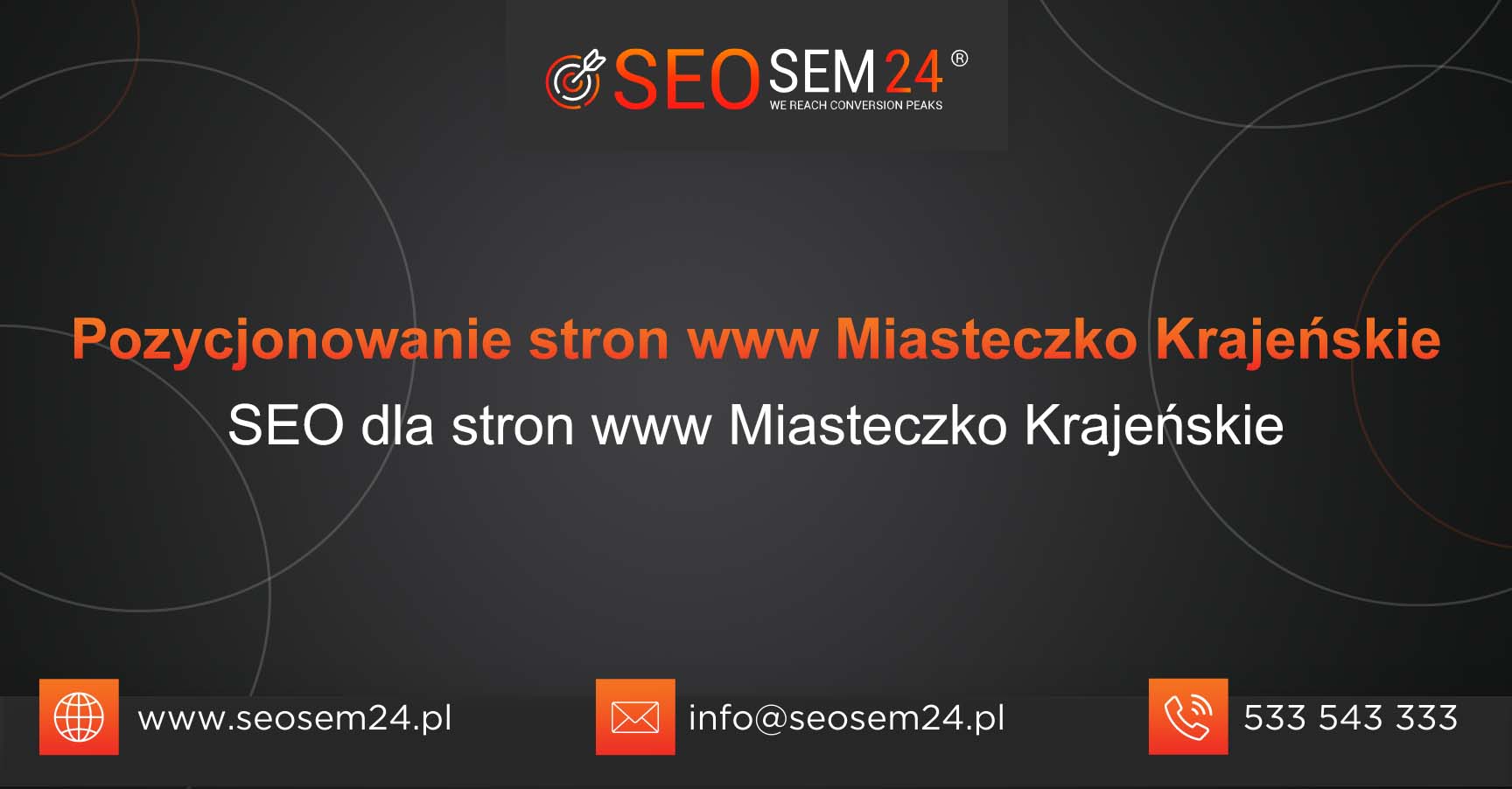 Pozycjonowanie stron www Miasteczko Krajeńskie