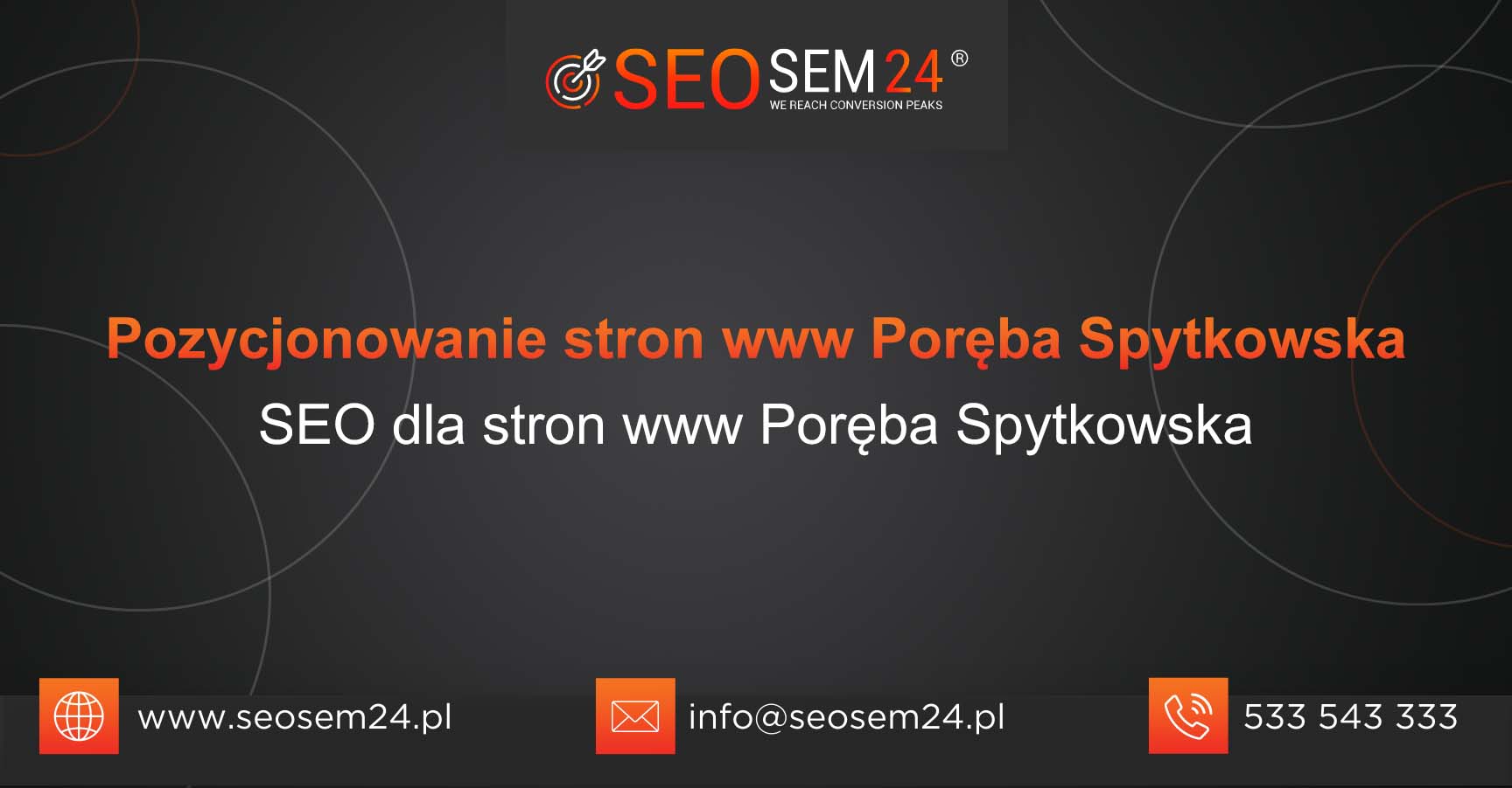 Pozycjonowanie stron www Poręba Spytkowska