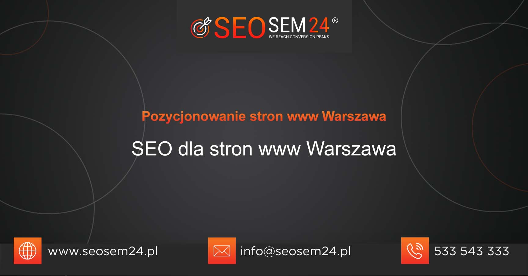 Pozycjonowanie stron www Warszawa