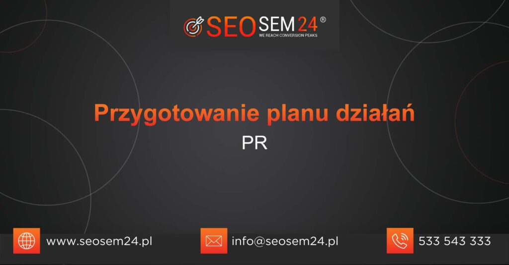 Przygotowanie planu działań PR