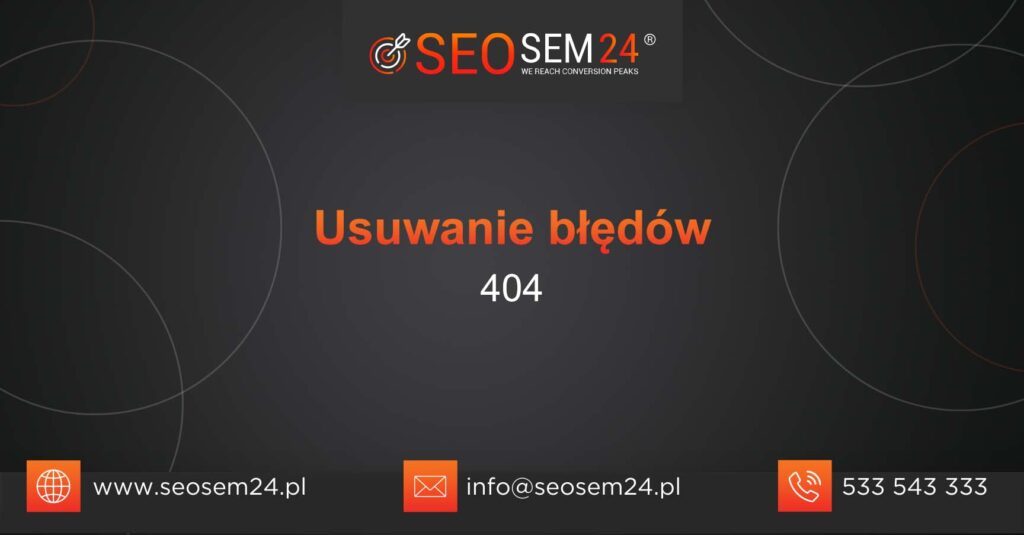 Usuwanie błędów 404