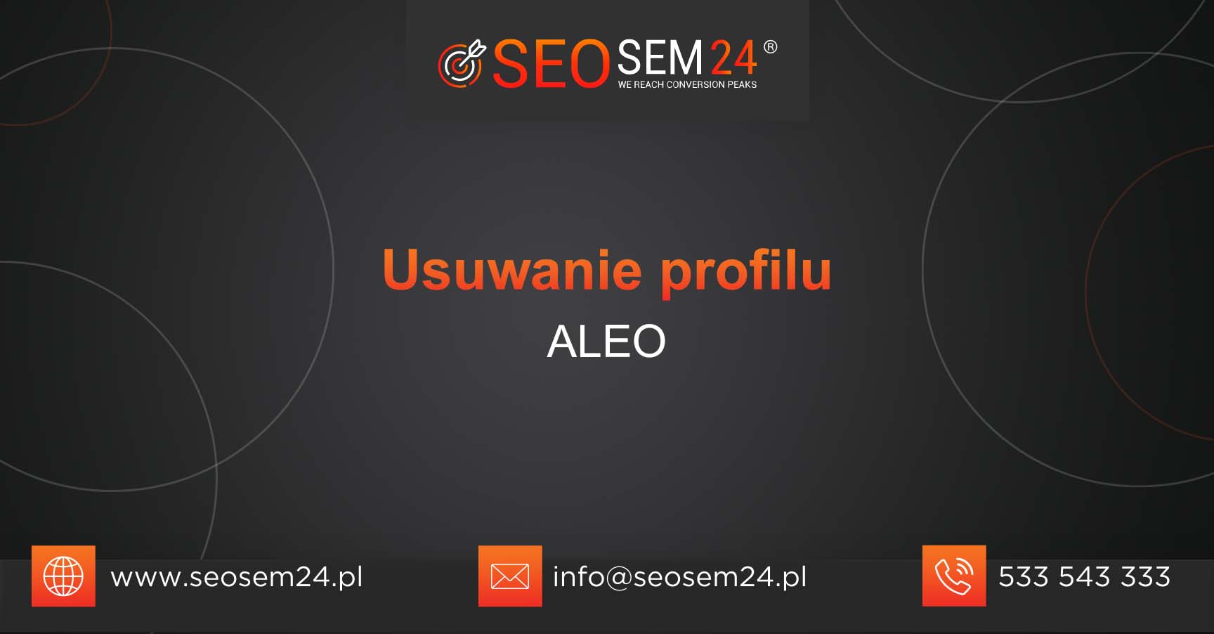 Usuwanie profilu ALEO