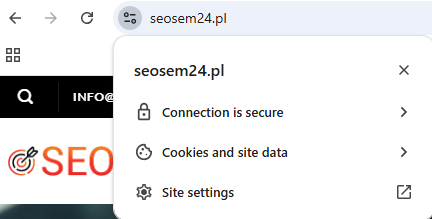 Zabezpieczona witryna SEOSEM24. 