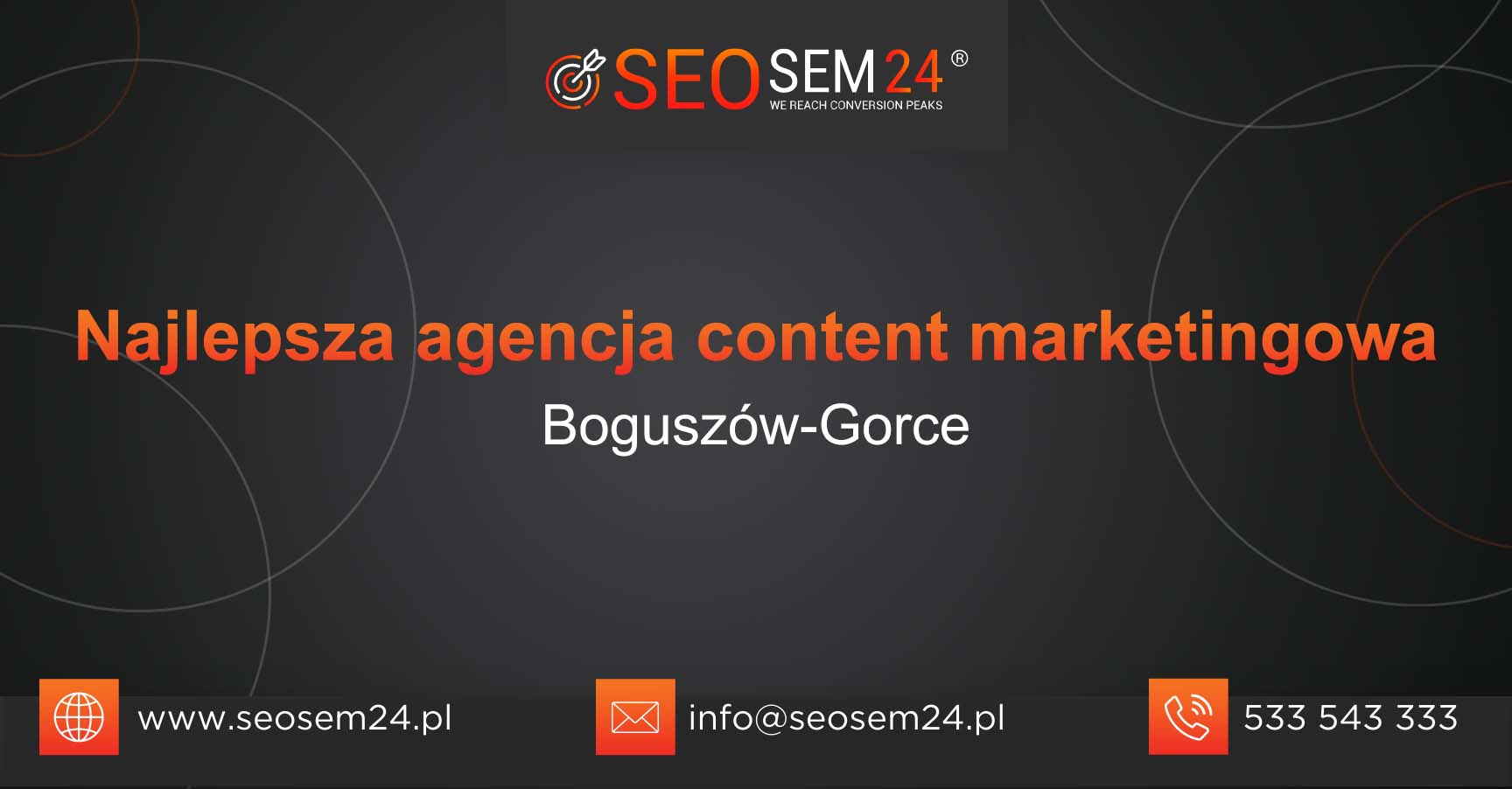 Najlepsza agencja content marketingowa w Boguszowie-Gorcach