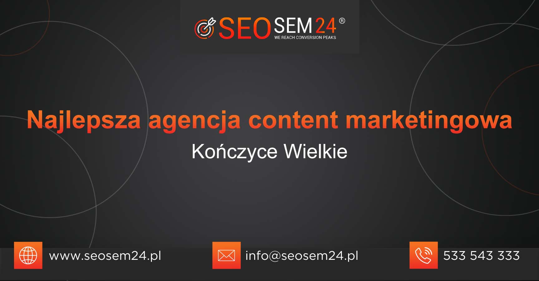 Najlepsza agencja content marketingowa w Kończycach Wielkich
