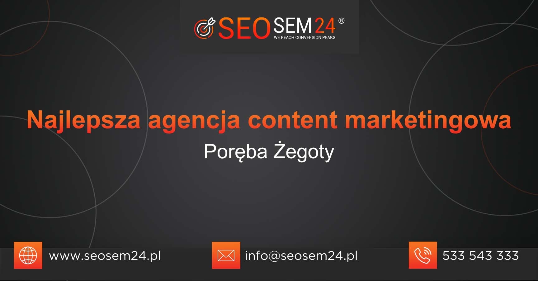 Najlepsza agencja content marketingowa w Porębie Żegoty
