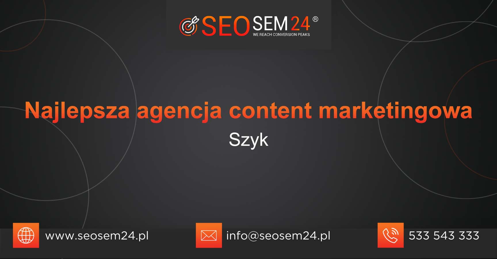 Najlepsza agencja content marketingowa w Szyku
