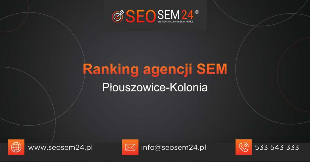 Ranking agencji SEM w Płouszowicach-Kolonii