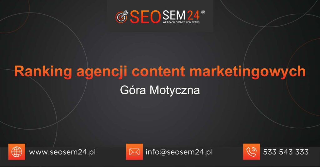 Ranking agencji content marketingowych w Górze Motycznej