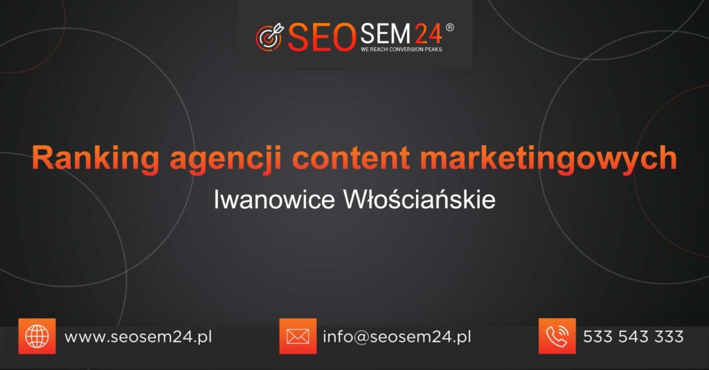 Ranking agencji content marketingowych w Iwanowicach Włościańskich