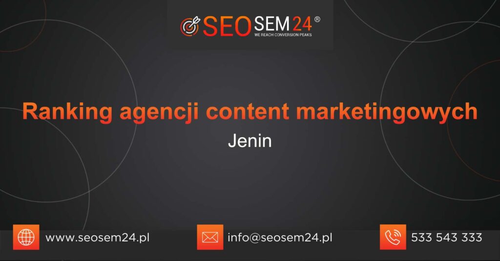 Ranking agencji content marketingowych w Jeninie