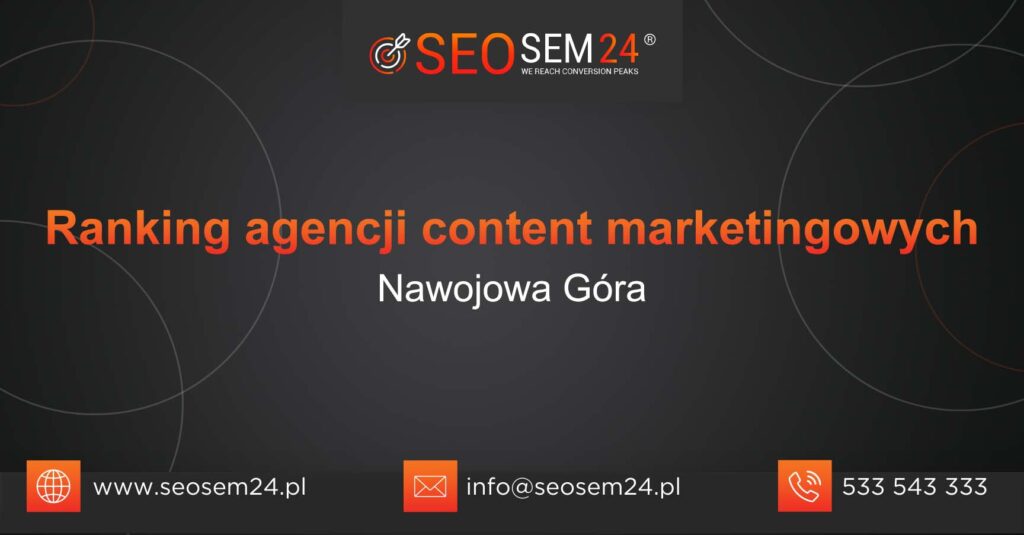 Ranking agencji content marketingowych w Nawojowej Górze