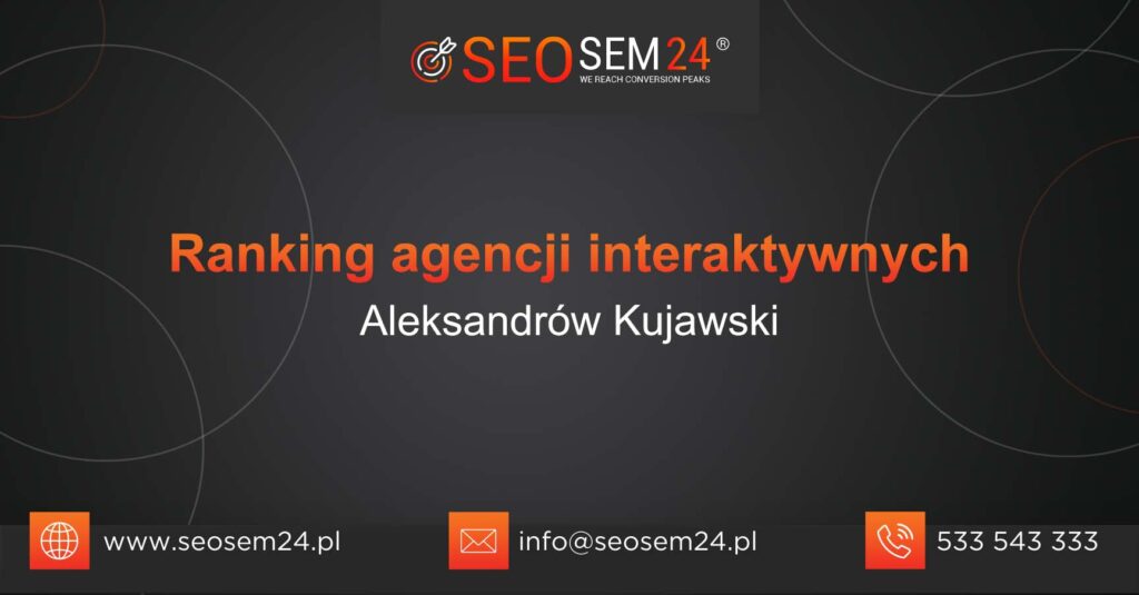 Ranking agencji interaktynwych w Aleksandrowie Kujawskim
