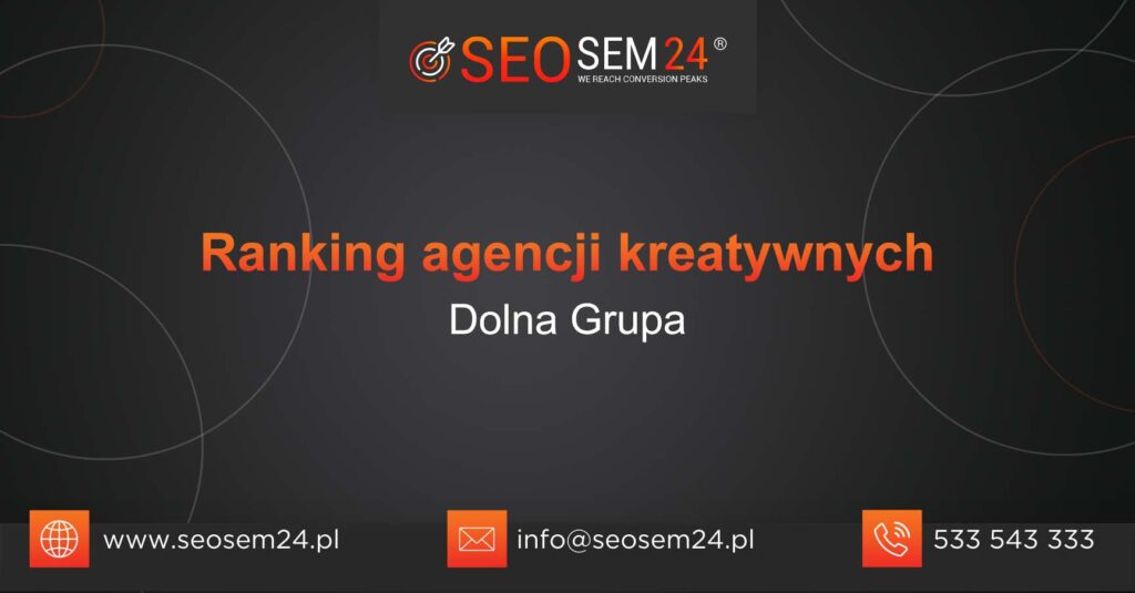 Ranking agencji kreatywnych w Dolnej Grupie