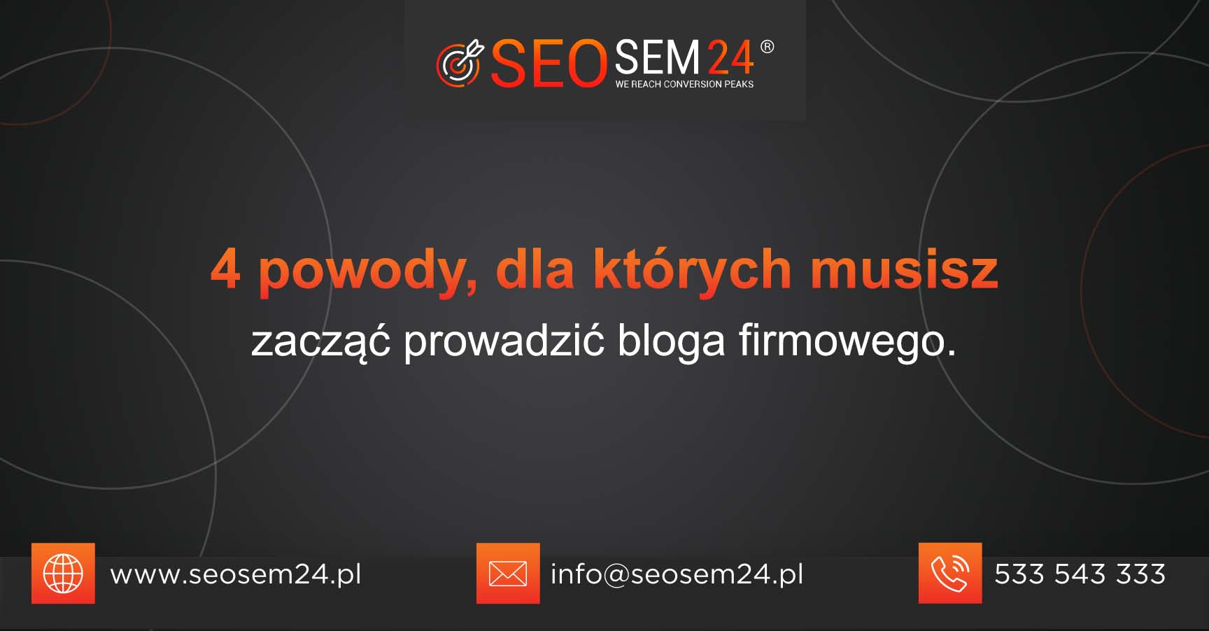 4 powody dla których musisz zacząć prowadzić bloga firmowego