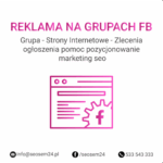 Grupa Facebook – Strony Internetowe – Zlecenia ogłoszenia pomoc pozycjonowanie marketing seo