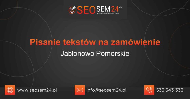 Pisanie tekstów na zamówienie Jabłonowo Pomorskie