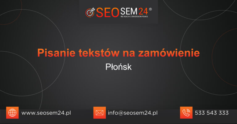 Pisanie tekstów na zamówienie Płońsk