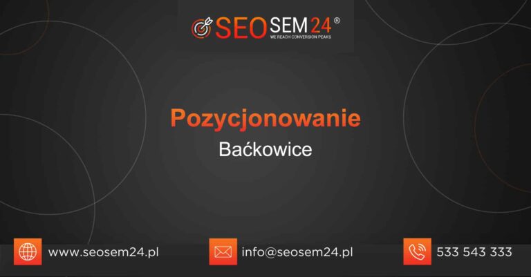 Pozycjonowanie Baćkowice