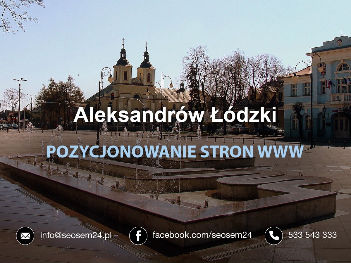 Pozycjonowanie stron www Aleksandrów Łódzki