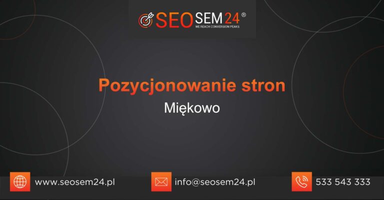 Pozycjonowanie stron Miękowo