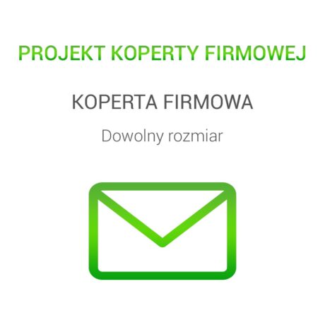 Projekt graficzny koperty firmowej