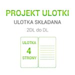 Projekt ulotki – ulotka składana 2DL do DL