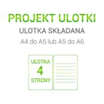Projekt ulotki – ulotka składana A4 do A5