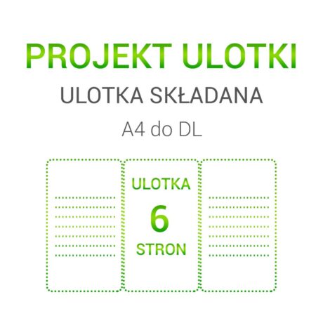 Projekt ulotki – ulotka składana A4 do DL