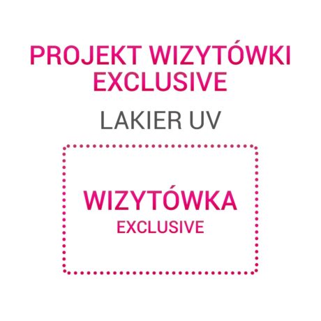 Projekt wizytówki – Exclusive Lakier UV