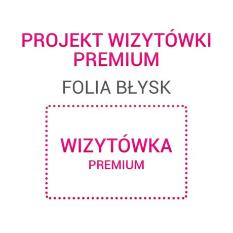 Projekt wizytówki – Premium folia błysk