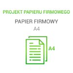 Projekty graficzne papieru firmowego – papier firmowy A4