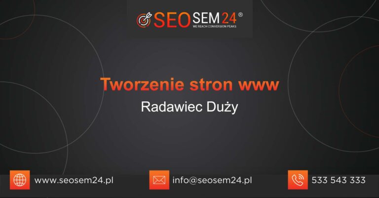 Tworzenie stron www Radawiec Duży