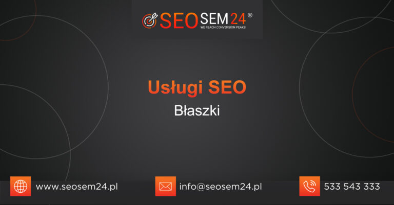 Usługi SEO Błaszki
