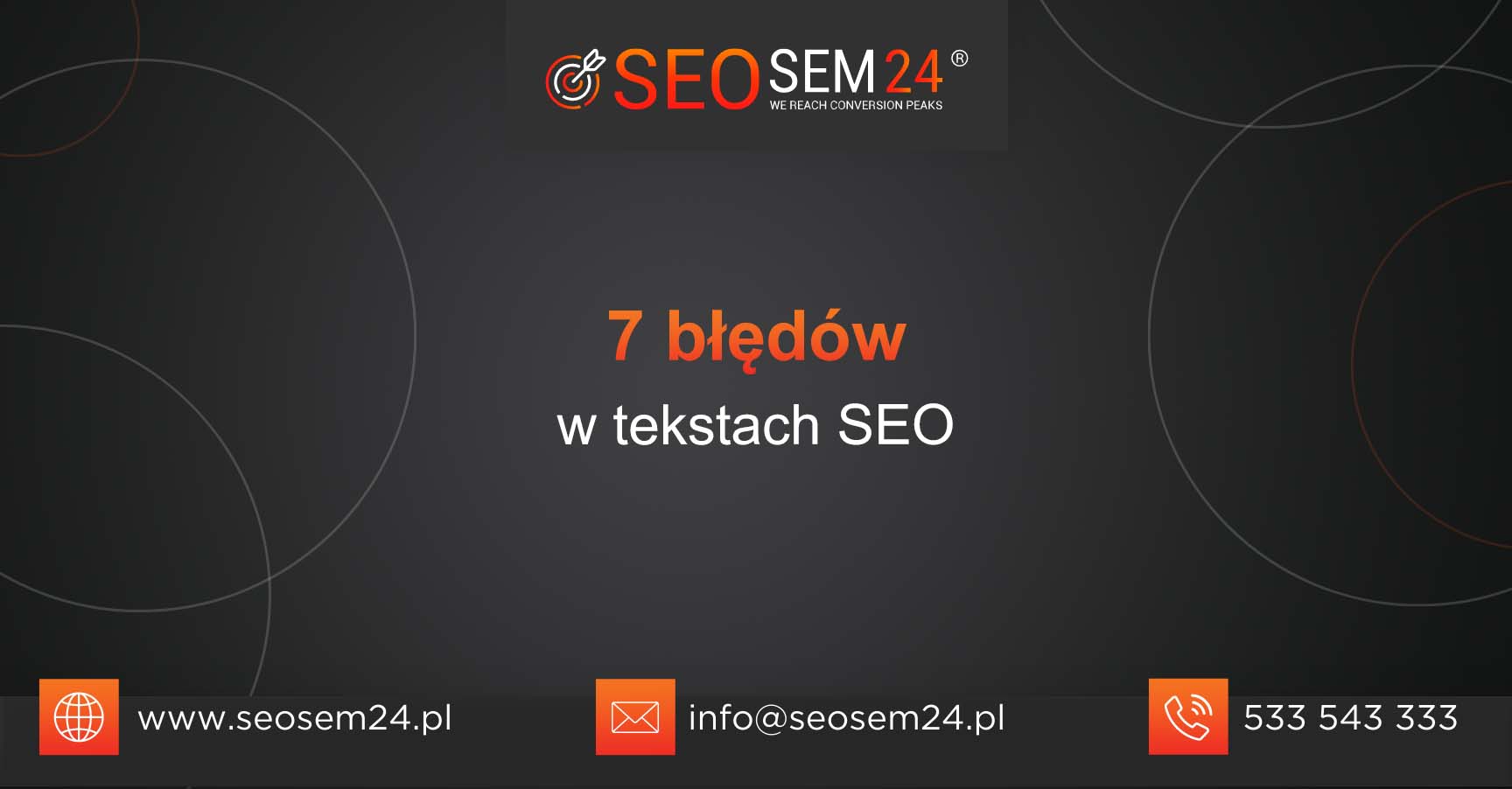 7 błędów w tekstach SEO