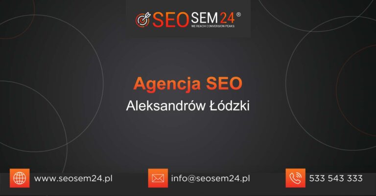 Agencja SEO Aleksandrów Łódzki