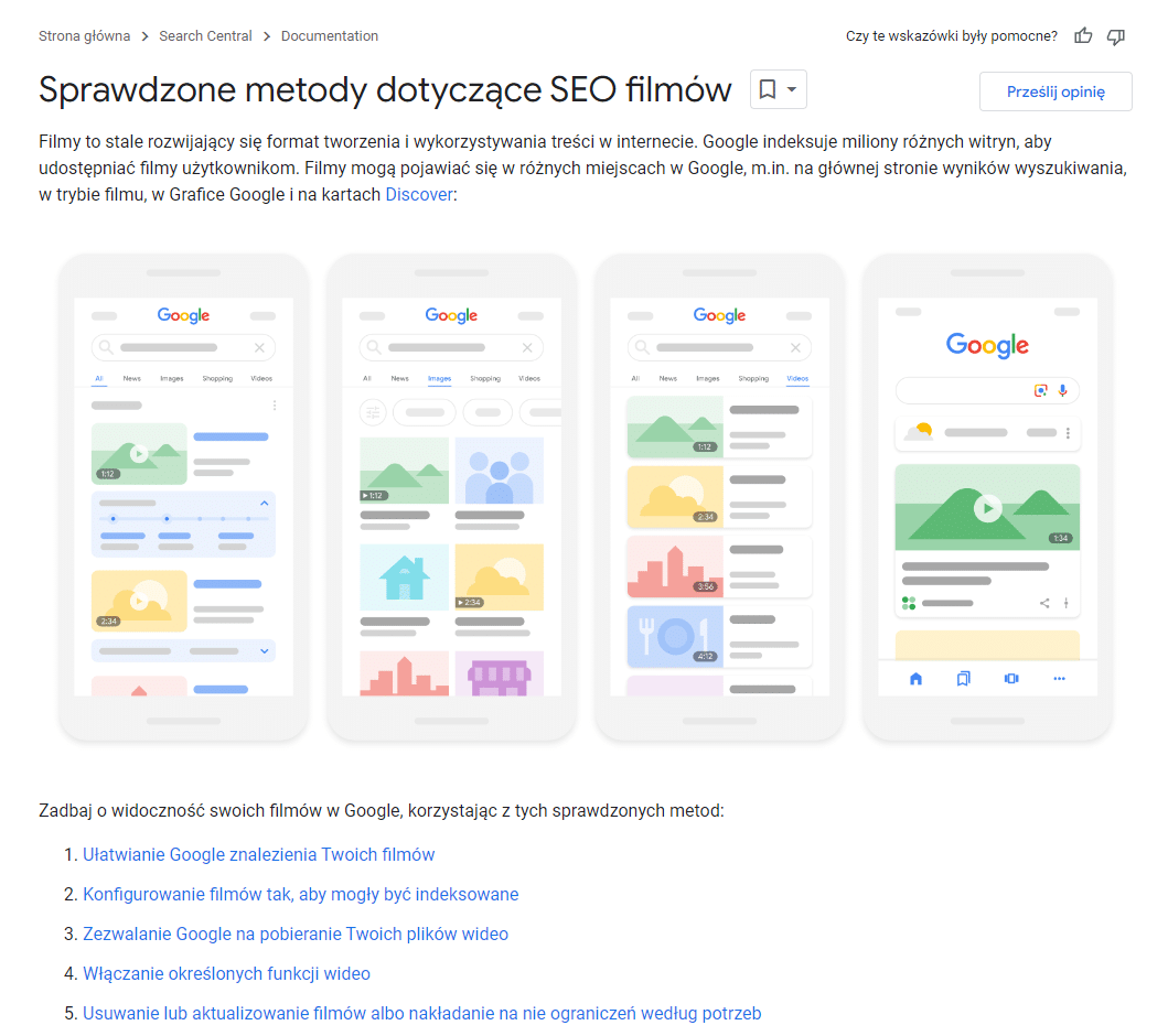 Agencja reklamowa w Gąbinie - sprawdzone metody SEO dla filmów.