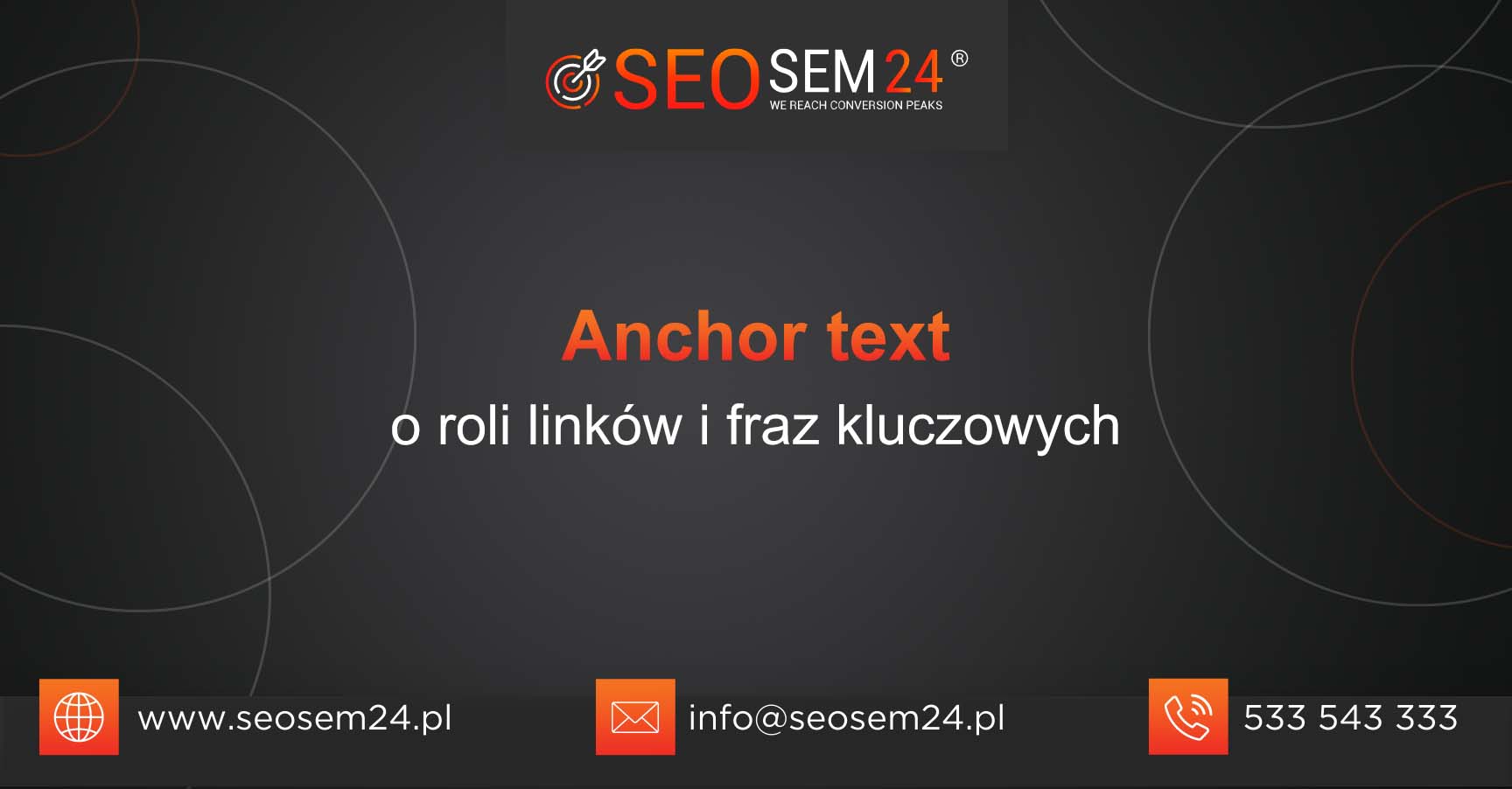 Anchor text o roli linków i fraz kluczowych