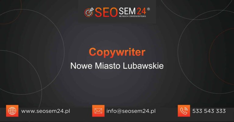 Copywriter Nowe Miasto Lubawskie