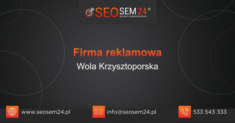 Firma reklamowa Wola Krzysztoporska