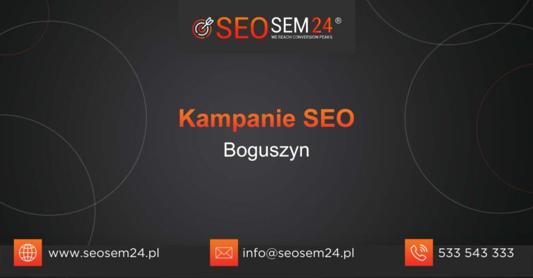 Kampanie SEO Boguszyn
